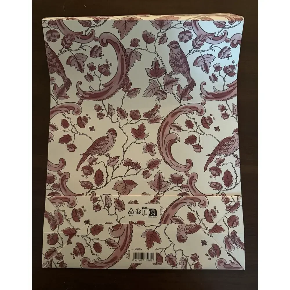 NEW Sezane Octobre Red White Cream Holiday Gift Pouch